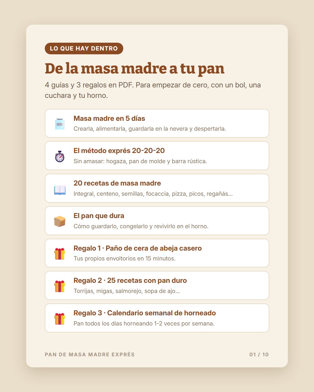 Pan de Masa Madre Exprés · 1