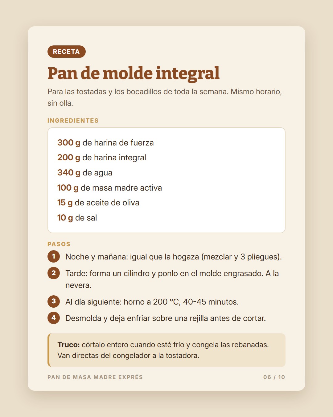 Pan de Masa Madre Exprés · 6